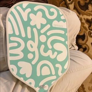Tiffany & Co. Teal and White Pickleball Paddle